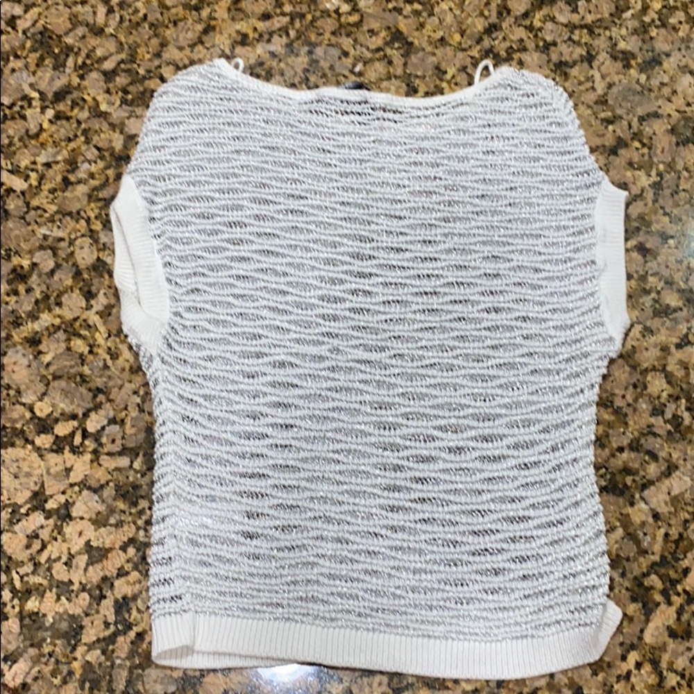 1 sequin knit SS sweater